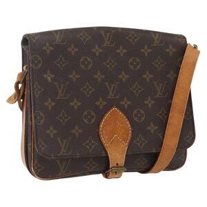 Authentic LOUIS VUITTON Monogram Cartouchiere GM Shoulder Bag M51252 LV
